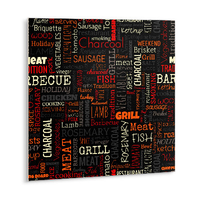 Adhésif Vinyle Carreaux Thème du barbecue