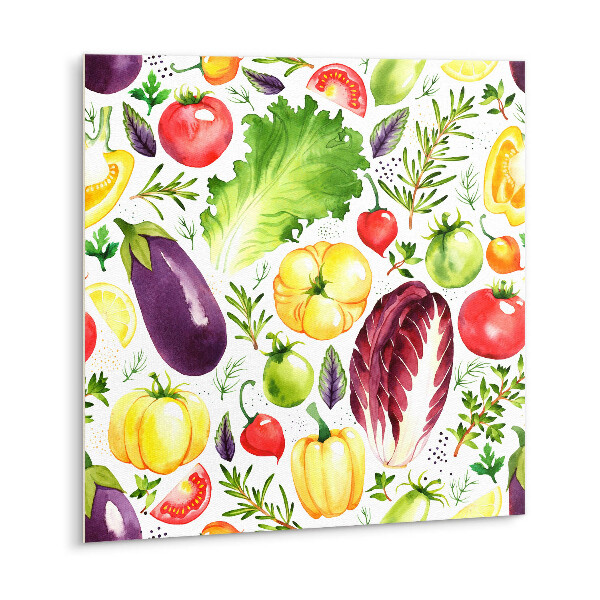 Carreau vinyl adhésif Légumes colorés