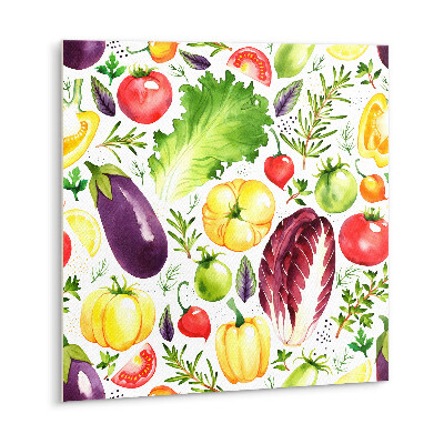 Carreau vinyl adhésif Légumes colorés