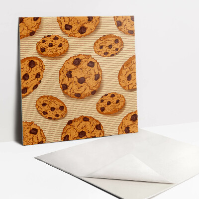 Carreau vinyl adhésif Biscuits bruns