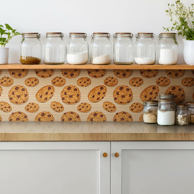 Carreau vinyl adhésif Biscuits bruns
