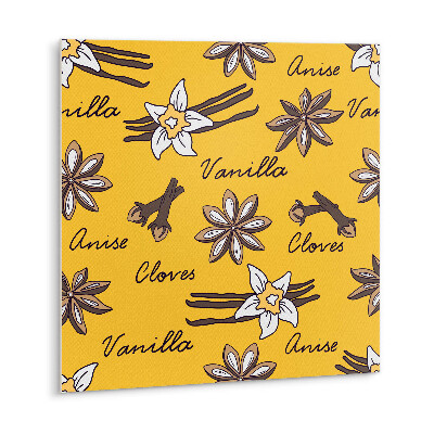 Carreaux de vinyle Motifs vanille jaune