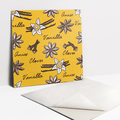 Carreaux de vinyle Motifs vanille jaune