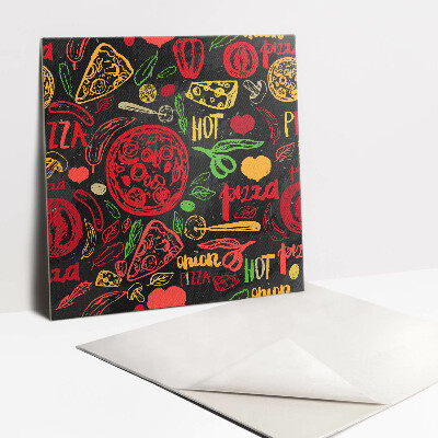 Carreau vinyl adhésif Thèmes de pizzas de restauration rapide