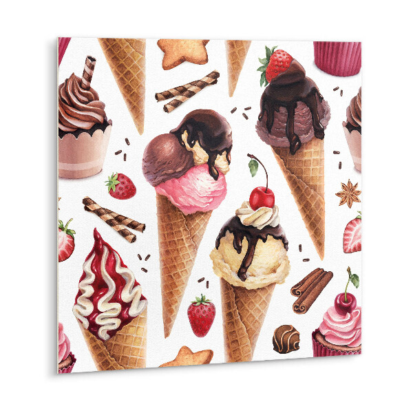 Carreaux de vinyle Glaces, cupcakes, bonbons