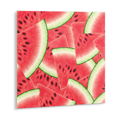 Carreau vinyl adhésif Tranches de pastèque rouge