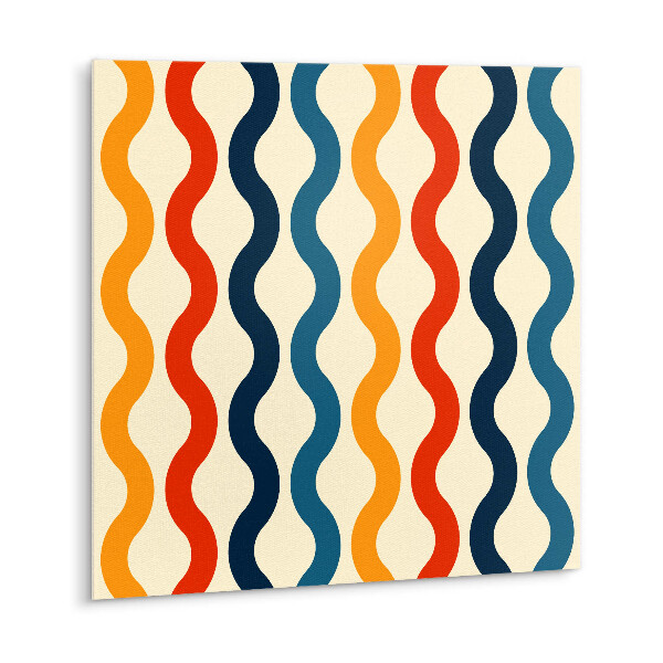 Carreaux de vinyle Vagues bohèmes colorées