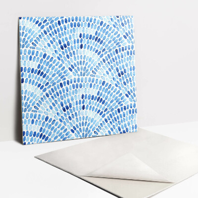 Adhésif Vinyle Carreaux Mosaïque aquarelle