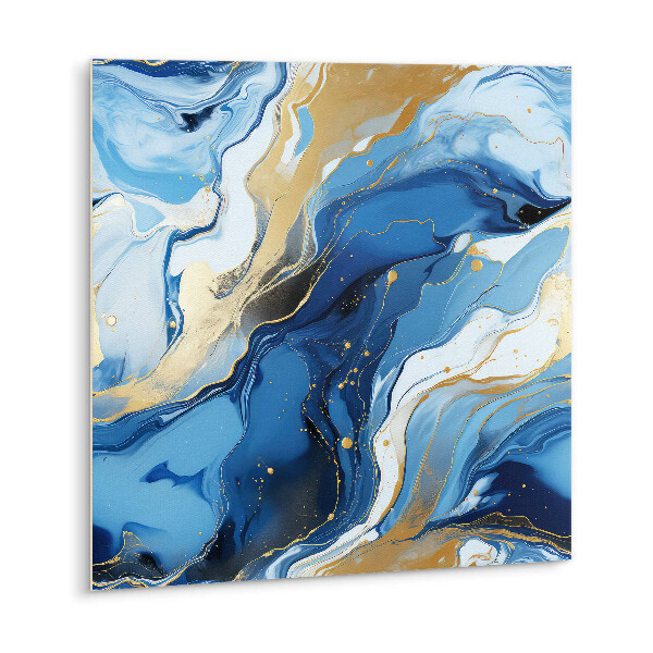 Adhésif Vinyle Carreaux Abstraction avec de l'or