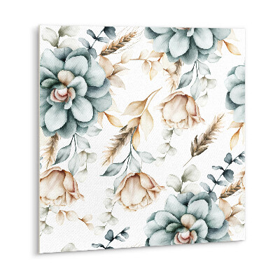 Carreau vinyl adhésif Fleurs peintes