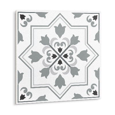 Carreau vinyl adhésif Ornement gris