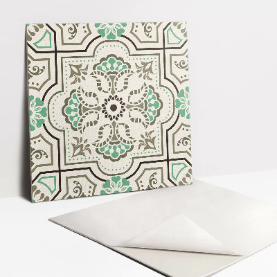 Carreaux de vinyle Ornement vert