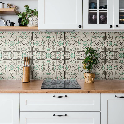 Carreaux de vinyle Ornement vert