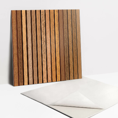 Adhésif Vinyle Carreaux Lattes de bois