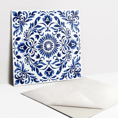Carreau vinyl adhésif Ornement floral