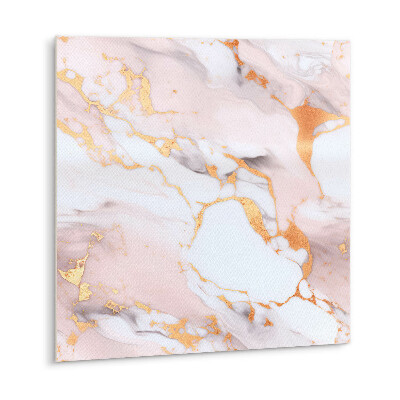 Carreau vinyl adhésif Marbre pastel et or