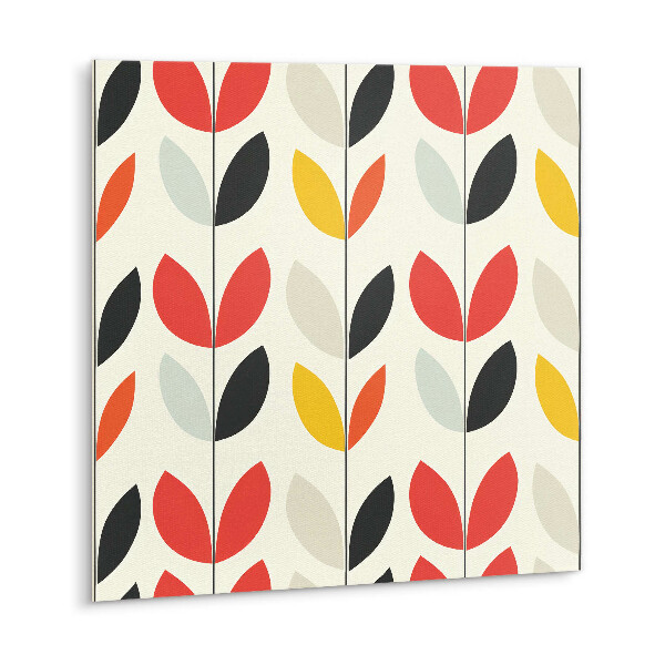 Adhésif Vinyle Carreaux Feuilles de plantes bohèmes