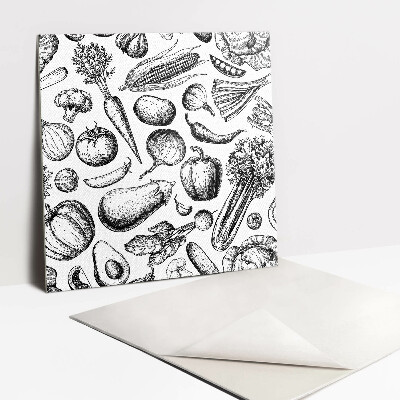 Carreaux de vinyle Légumes de dessin animé