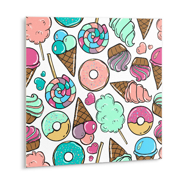 Carreau vinyl adhésif Bonbons de dessin animé