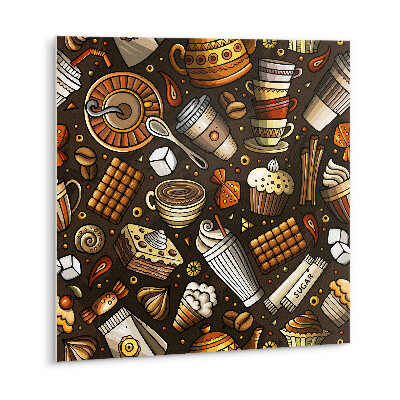 Carreau vinyl adhésif Café et bonbons