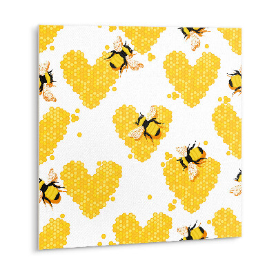 Carreaux de vinyle Abeille avec nid d'abeille