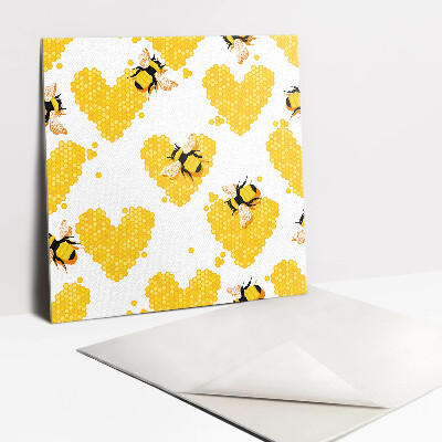 Carreaux de vinyle Abeille avec nid d'abeille