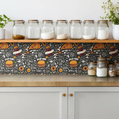 Carreaux de vinyle Dessins animés de restauration rapide