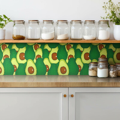 Carreaux de vinyle Avocat vert de dessin animé