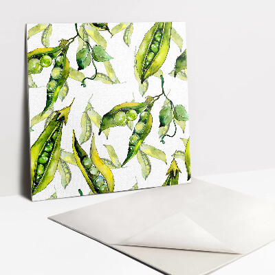 Carreau vinyl adhésif Petits pois