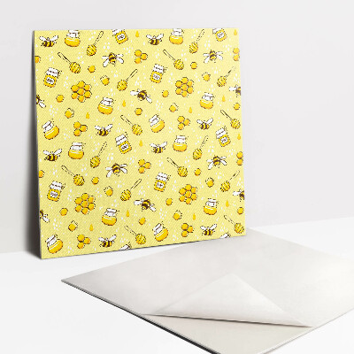 Carreaux de vinyle Abeilles et miel de dessins animés