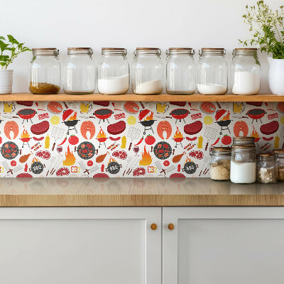 Carreau vinyl adhésif Grill de dessin animé