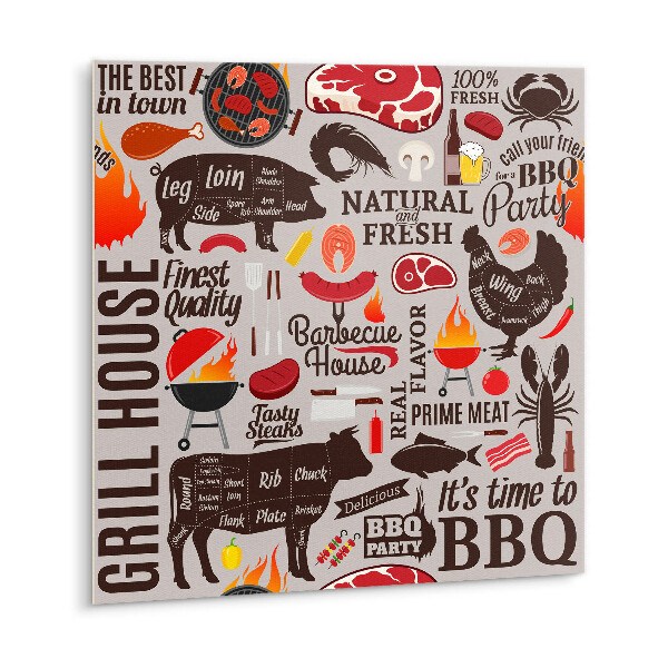 Adhésif Vinyle Carreaux Grill de dessin animé