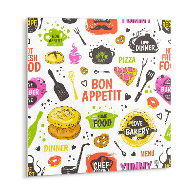 Carreau vinyl adhésif Thème bon appétit !