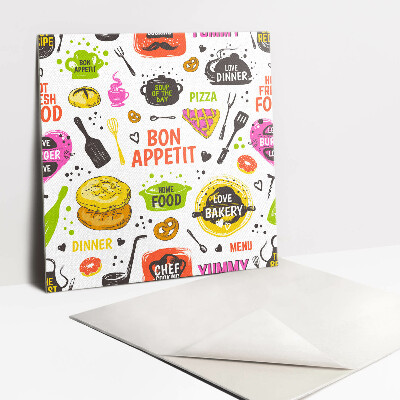 Carreau vinyl adhésif Thème bon appétit !