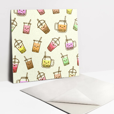 Carreau vinyl adhésif Cocktail coloré