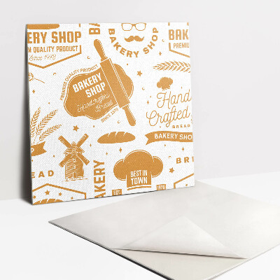 Carreau vinyl adhésif Thème de la boulangerie