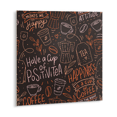 Adhésif Vinyle Carreaux Dessin de motif de thé