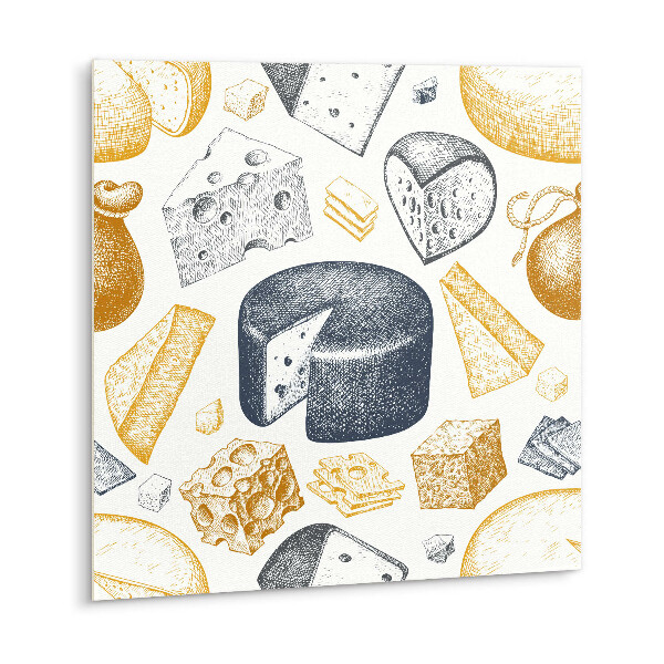 Adhésif Vinyle Carreaux Fromages de dessins animés