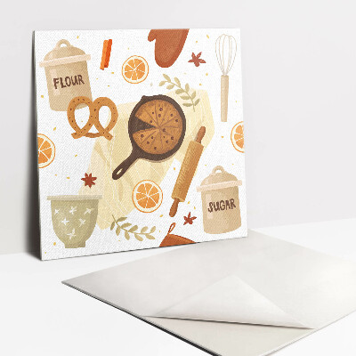 Carreaux de vinyle Sucre, farine et produits de boulangerie