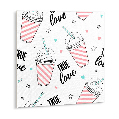 Carreau vinyl adhésif Cocktail de dessin animé