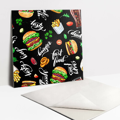 Adhésif Vinyle Carreaux Thèmes de restauration rapide