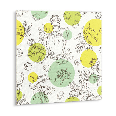 Carreau vinyl adhésif Huile d'olive