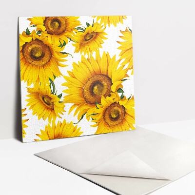 Carreau vinyl adhésif Tournesols