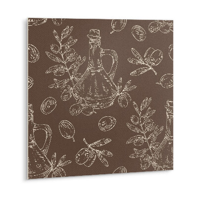 Carreau vinyl adhésif Huile d'olive