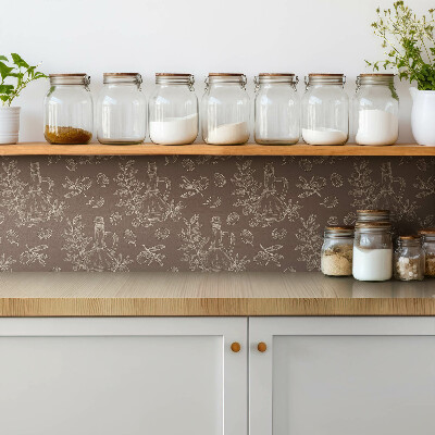 Carreau vinyl adhésif Huile d'olive