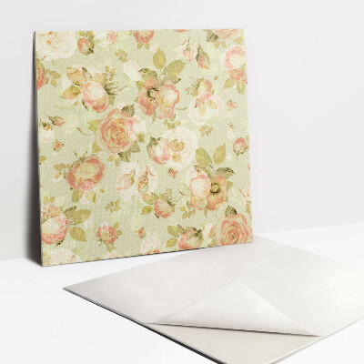 Carreaux de vinyle Fleurs roses