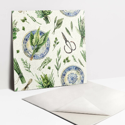 Carreaux de vinyle Bouquets d'herbes et d'herbes