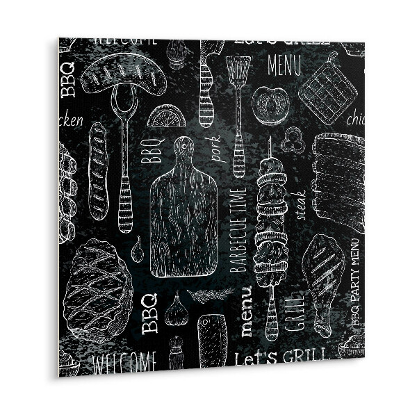 Carreau vinyl adhésif Grill de dessin animé