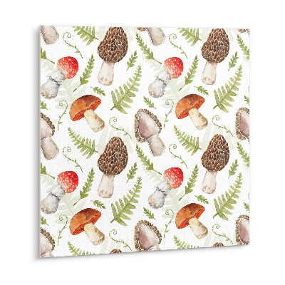 Adhésif Vinyle Carreaux Champignons et fougères