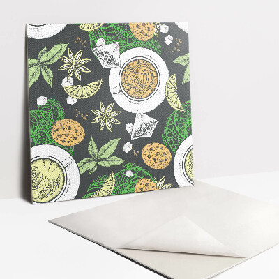 Carreau vinyl adhésif Café et thé